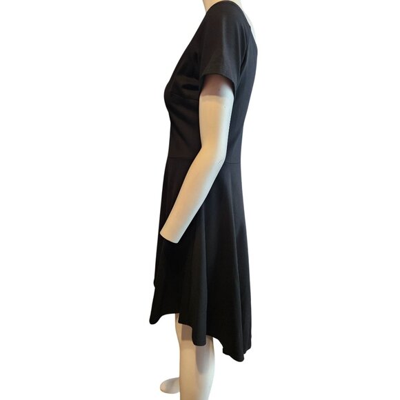 Sarin Mathews Off Shoulder Fit & Flare  High Low Hem Minimalist Dress Womens L - Picture 5 of 7